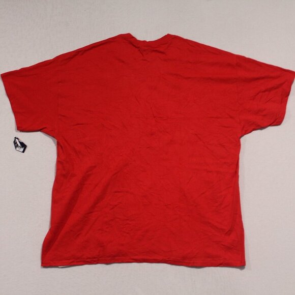 Majestic Men Red Tee Shirt Anaheim Angeles Size XXL - Picture 4 of 8